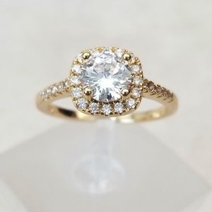 18k Over Sterling Ring